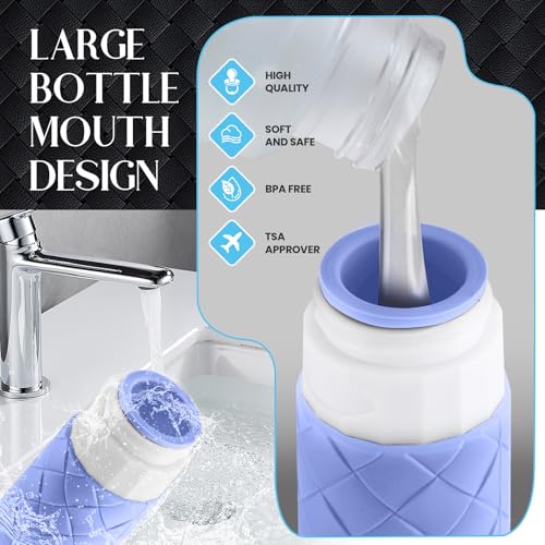 Silevoler Travel Bottles for Toiletries, TSA-Approved Travel Size Container - color: Blue