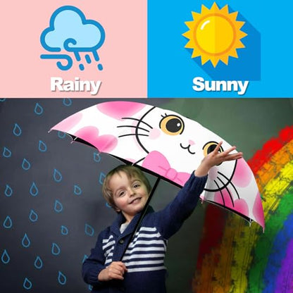 Small Travel Folding Umbrella for Girl - color: UB