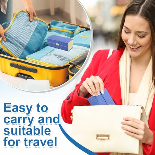 Flutesan 2 in 1 Daily Contact Lens and Glasses Organizer Case, Blue - color: Blue