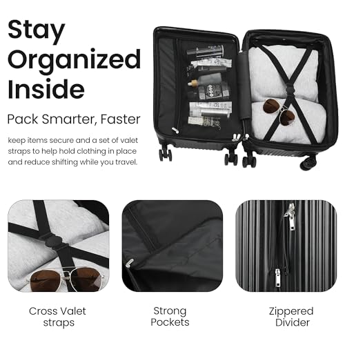 Bioworld Star Wars Darth Vader Black 22" Rolling Luggage - color: Darth Vader Black