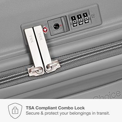 Traveler's Choice Ultimax II Polycarbonate Hardside Luggage with Spinner Wheels, Slate Gray, 21-Inch Carry-On - color: Slate Gray, size: 21-Inch Carry-On