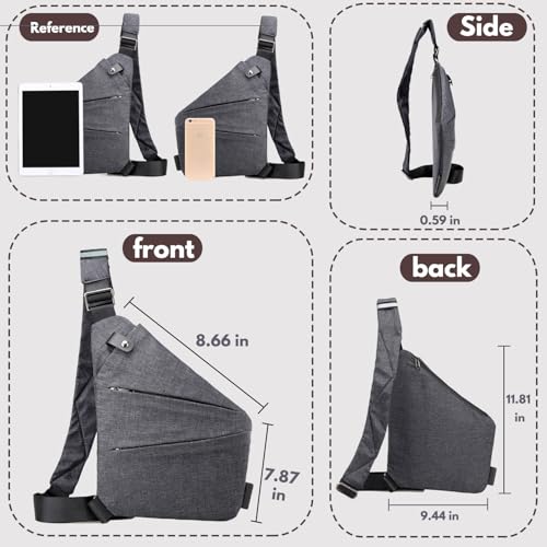 Anti Theft Travel Bag,Crossbody Travel Bag - color: Green, style: Right Shoulder