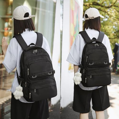 KBTYE School Backpack for Kids Girls Cute Travel Backapck for College - color: Black