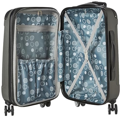 Rockland London Hardside Spinner Wheel Luggage, Carry-On 20", Grey - color: Grey, size: Carry-on 20"
