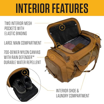 Carhartt Heavy-Haul Nylon Duck 75L Duffel Black - color: Black, style: 75l