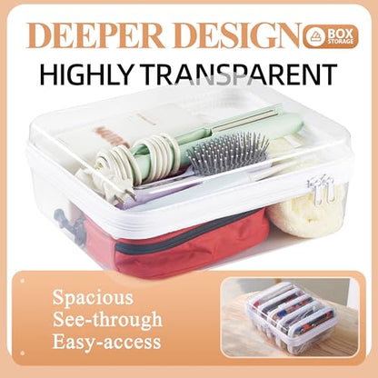 Zipper Pouches, Hard Shell Toiletry Bag, Cosmetic Bags (Tall M + 5S) - size: Tall M+5S