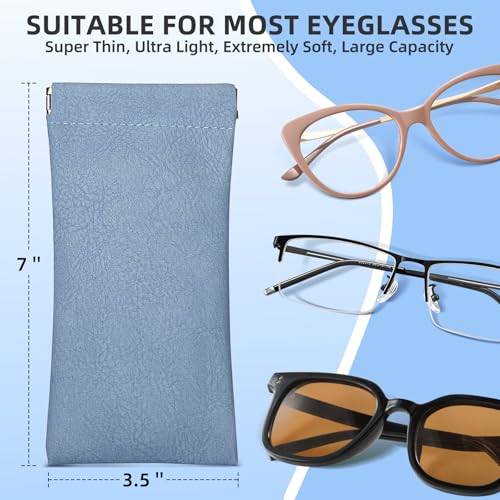 Sunglasses Case, Flat Design Night Driving Glasses Case for Men& Woman - color: Orange Blue Pink