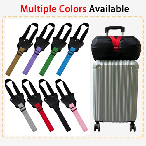 Polyhedron Luggage Straps - Heavy Duty Suitcase Strap, Luggage Belt Adjustable Travel Luggage Strap for Suitcases Briefcase & Travel Bags (1 Pcs Elastic Belt（Red）) - color: 1 Pcs Elastic Belt（Red）