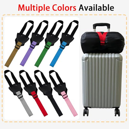 Polyhedron Luggage Straps - Heavy Duty Suitcase Strap, Luggage Belt Adjustable Travel Luggage Strap for Suitcases Briefcase & Travel Bags (1 Pcs Elastic Belt（Red）) - color: 1 Pcs Elastic Belt（Red）