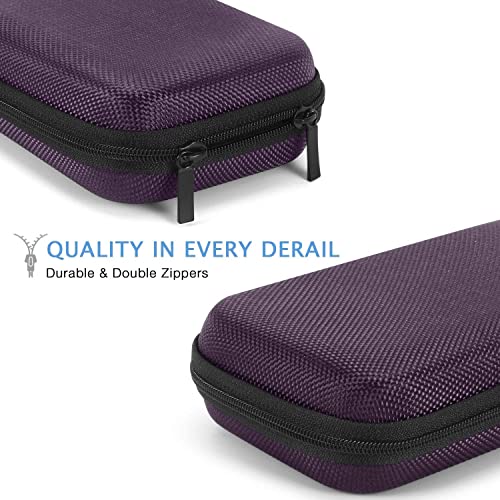 Portable Small Travel Bag, Hard EVA Protective Electronic Case - color: Purple