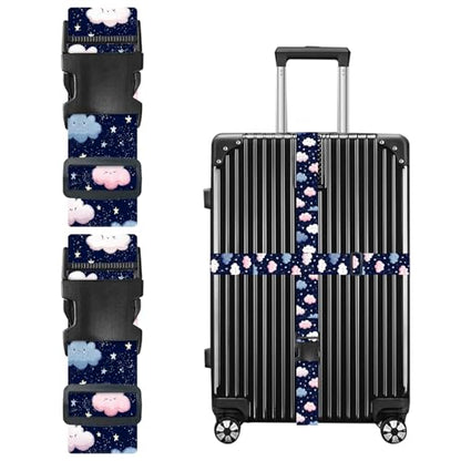 Nuxovilar Luggage Straps Set for Suitcase 1.96x90.5in Polyester - color: YVC10953, size: 1.96"x90.5"