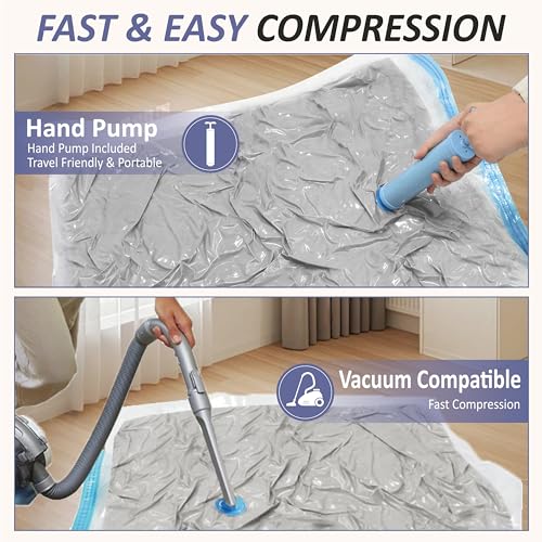 Vacuum Storage Bags with Hand Pump, Vacuum Seal Space Saver Bags,25 Combo - size: Combo