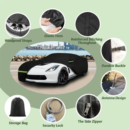 6 Layer Custom Car Cover for 2014-2019 Corvette C7 Stingray Z51 Z06 - size: Corvette C7 Cover