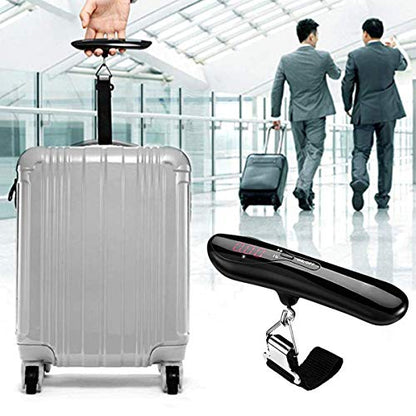 Digital Luggage Scale 110lb Portable Travel Hanging Suitcase Weight Scales | Handheld Baggage Scale for Travel Essentials Postal Baggage Backpacks Packages, Backlight LED Display Battery Included