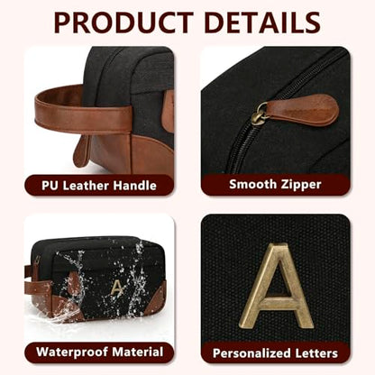 Personalized Toiletry Bag for Men, Birthday Gifts for Men Him - style: A