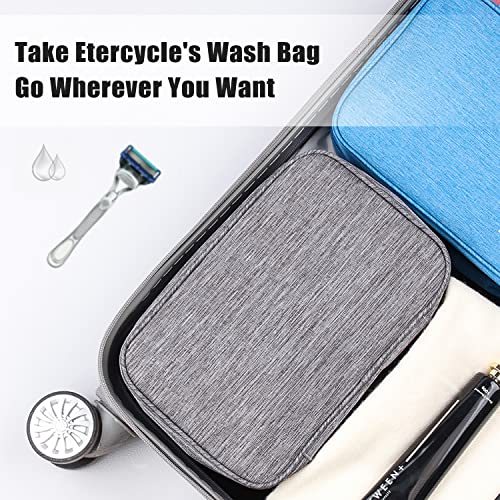 Etercycle Toiletry Bag for Women Men, Waterproof Hanging Toiletry Bags - color: Gray