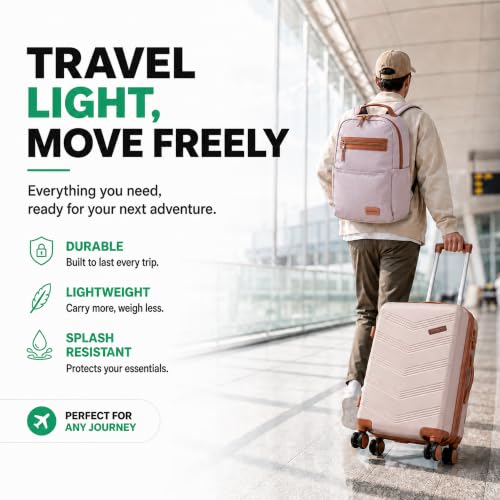 CONCEPTEN Expandable Carry on Luggage 3 Piece Suitcases with Spinner Wheels - color: Beige, size: 3 Piece