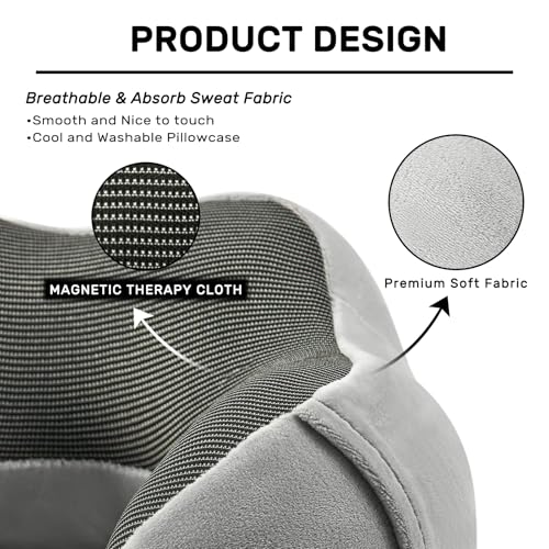 urnexttour Neck Pillow Airplane Travel Pillow 2 Pack Grey and Blue - color: Grey&blue
