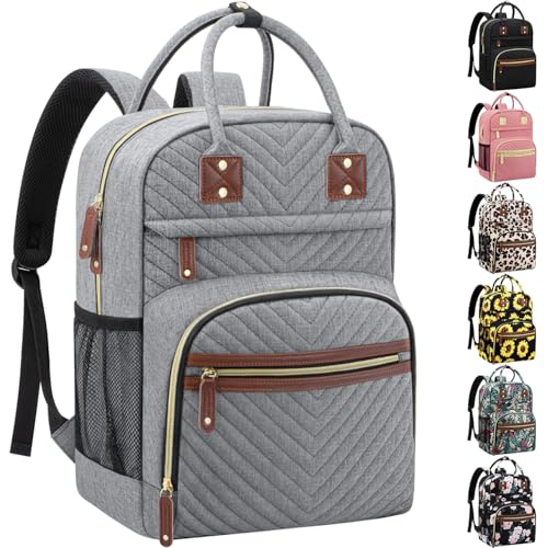 Tenot Diaper Bag Backpack for Women with Insulated Pockets Grey - color: Grey, style: Standard