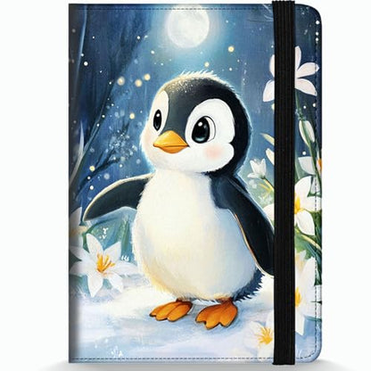 Passport Holder Wallet Cover Case,RFID Blocking Passport Cover,Large Capacity Travel Wallet with Multi Card Slots (Cute Penguin Illustration) - color: Cute Penguin Illustration