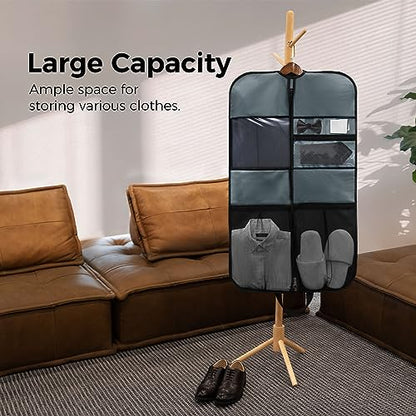 pack all 40" Multi-Compartment Garment Bag, Heavy Duty Hanging Suit Bag - size: Regular