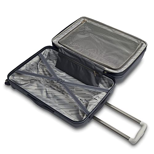 American Tourister Stratum 2.0 Hardside Expandable Luggage with Spinners, Charcoal, 2PC SET (Carry-on/Medium) - color: Charcoal, size: 2-Piece Set (Carry-on/Medium)