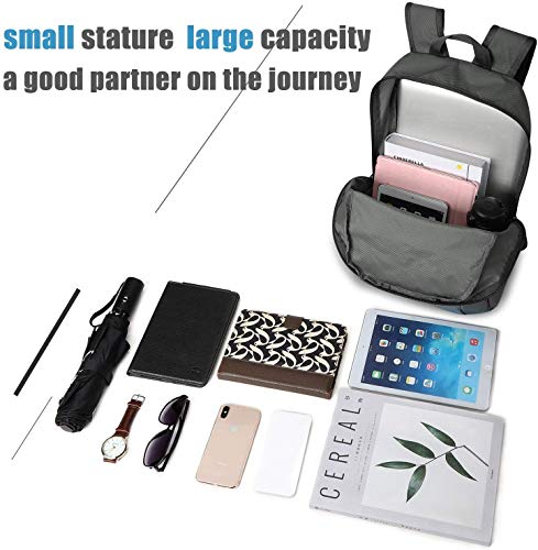 G4Free 20L Lightweight Packable Backpack Travel Hiking Daypack Foldable Backpack for Men Women - color: Grey Update, size: 20L