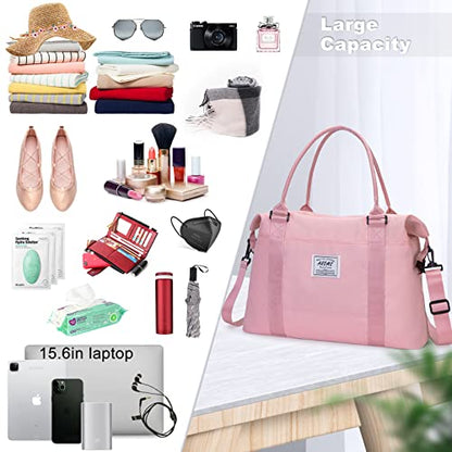 AROME Weekender Bags for Women, Travel Duffel Bag Overnight Weekend Bag - color: Pink