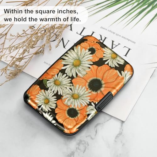 ELFISH RFID Aluminum Wallet Credit Card Protector Case Holder for Men Women - color: Chamomile