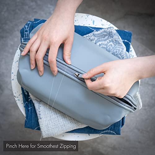 LINE+ARC Easy-to-Clean Silicone Dopp Kit & Toiletry Bag, Arctic (3.5L) - color: Arctic