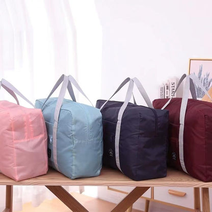 5pcs Foldable Travel Duffel Bag, Lightweight Waterproof Carry,5Colors - color: Red,Black,Pink,Blue,Sky Blue