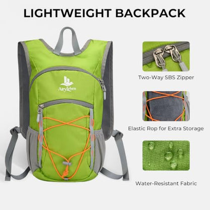 14L Small Hiking Backpack, Packable Travel Daypack for Men Women - color: Green