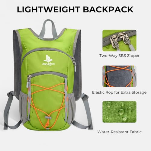 14L Small Hiking Backpack, Packable Travel Daypack for Men Women - color: Green