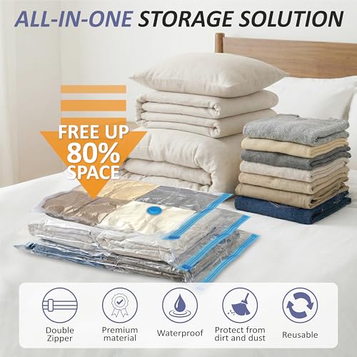 Vacuum Storage Bags with Hand Pump, Vacuum Seal Space Saver Bags,25 Combo - size: Combo