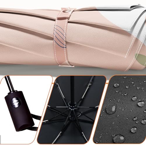 Folding Umbrella, Automatic Small Compact, Sun & Rain - color: SZ17