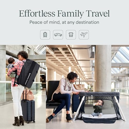 Guava Lotus Travel Crib with Lightweight Backpack Design | Baby Travel Bed