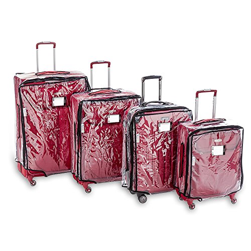 BLASANI Luggage Protector Suitcase Clear PVC Waterproof TSA Aproveed Cover Fits Most (20"~21") Bags