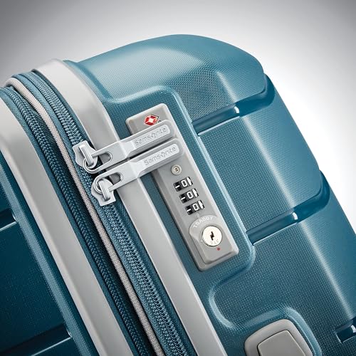 Samsonite Freeform Hardside Expandable with Double Spinner Wheels, Checked-Large 28-Inch, Dark Teal - color: Dark Teal, size: Checked-Large Spinner