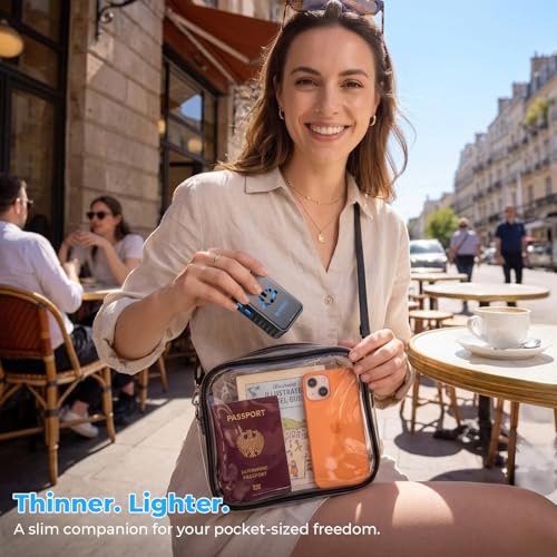 25W GaN Ultra-Thin International Travel Adapter (Midnight Black) - color: Midnight Black