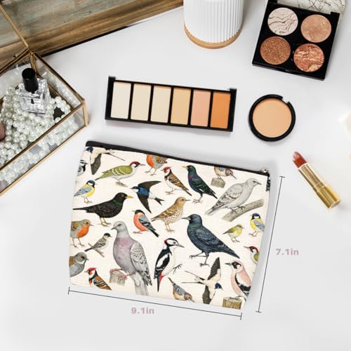 Wenboco Bird Gifts Makeup Bag, Pigeon Birds Theme Cosmetic Bags - color: Multicolor 1565