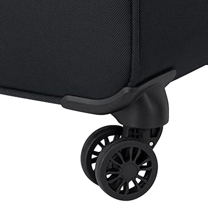 DELSEY PARIS Sky Max 2.0 Softside Expandable Luggage with Spinner Wheels, Black, 2-Piece Set (21/Duffle) - color: Black, size: 2-Piece Set (21/Duffle)