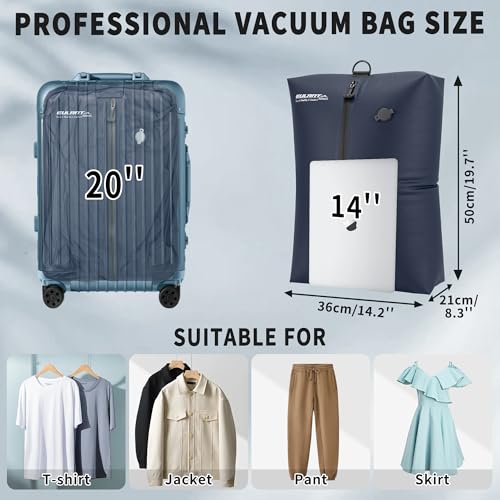EULANT Travel Vacuum Bags,IPX8 Waterproof Vacuum Compression Bag - color: Navy, size: 3 Pack