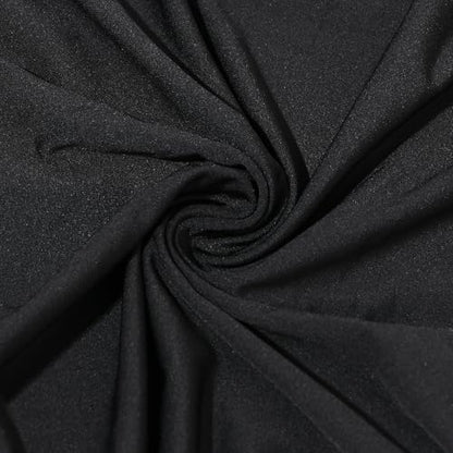 JewelryWe Elastic Luggage Cover Protector: Scratch-Resistant Suitcase Protector for 22-25 Inch Case Travel Bags (Black, M) - size: M