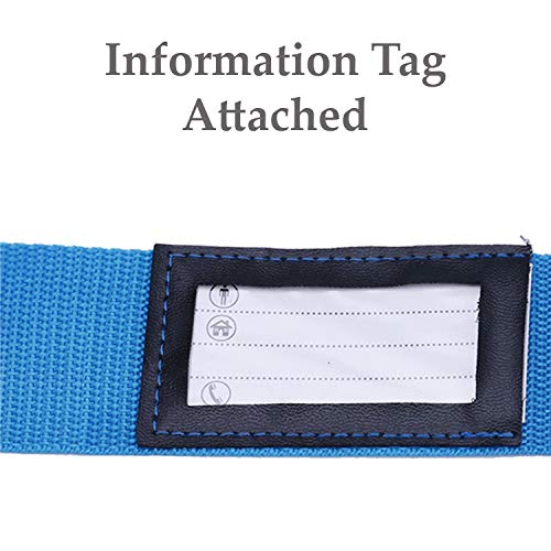 Adjustable Luggage Strap Suitcase Baggage Packing Belt Travel Accessories Long Cross Strap (Blue) - color: Blue