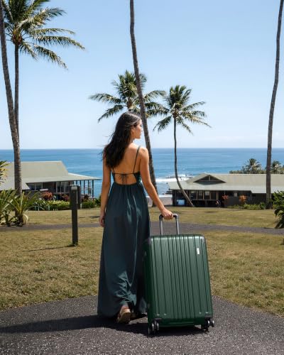Coolife Luggage, Lightweight and Durable Hardshell, 28 in, Dark Green - color: Dark Green2.0, size: L(28in)