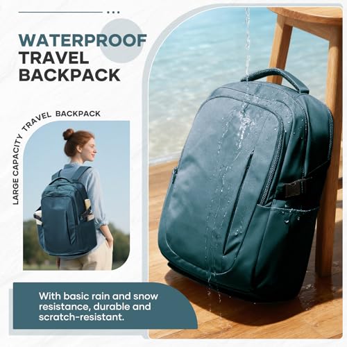 suwasp Large Travel Backpack for Women Men Mochila Airline Approved Carry On Personal Item Backpack Bag Frontier Airlines Personal Item Travel Bag Flight Approved Luggage Backpack - Blue - color: Peacock Blue