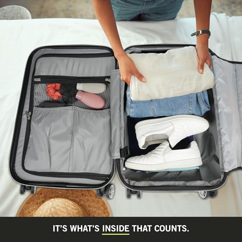 Kenneth Cole REACTION Diamond Tower Collection Lightweight Hardside Expandable 8-Wheel Spinner Travel Luggage, Deep Teal, 3-Piece Set (20", 24", & 28") - color: Deep Teal, size: 3-Piece Set (20", 24", & 28")