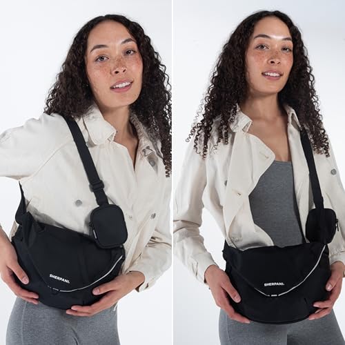 Sherpani Milli, Small Crossbody Purse for Women, Shoulder Bag - color: Raven