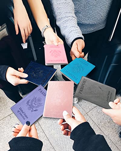 Sizobi Leather Passport Holder Covers, Passport Holder for Travel Women - color: Pink