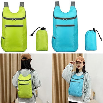 Hiking Daypack Ultralightweight Packable Backpack Splashproof Foldable Pack Travel Daypack for Outdoor Camping Climbing, Navy Blue